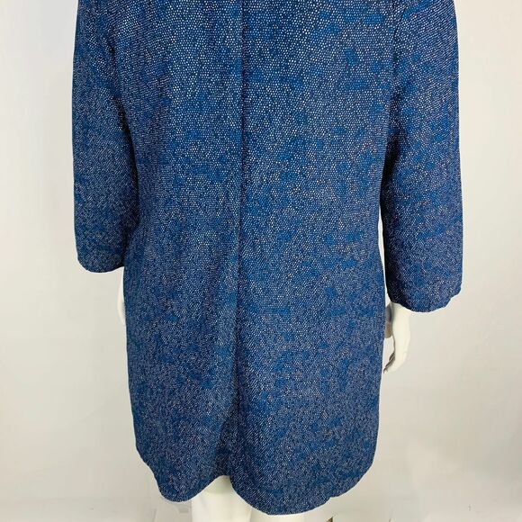 Gap Womans Sz XL Dress Blue Abstract 3/4 Sleeve Pockets V Neck Pockets - Picture 8 of 8